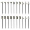 20pcs 3mm Diamond Grinding Heads Mini Bit For Rotary Drill Tool Burrs Grinding Accessories  Shank Tools Kit Abrasive Tool