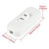 2pcs Inline Cord Switch, AC 250V 6A On-Off Lamp Control Appliance Switch for Bedroom Table Lamp Desk LED Lights(White)