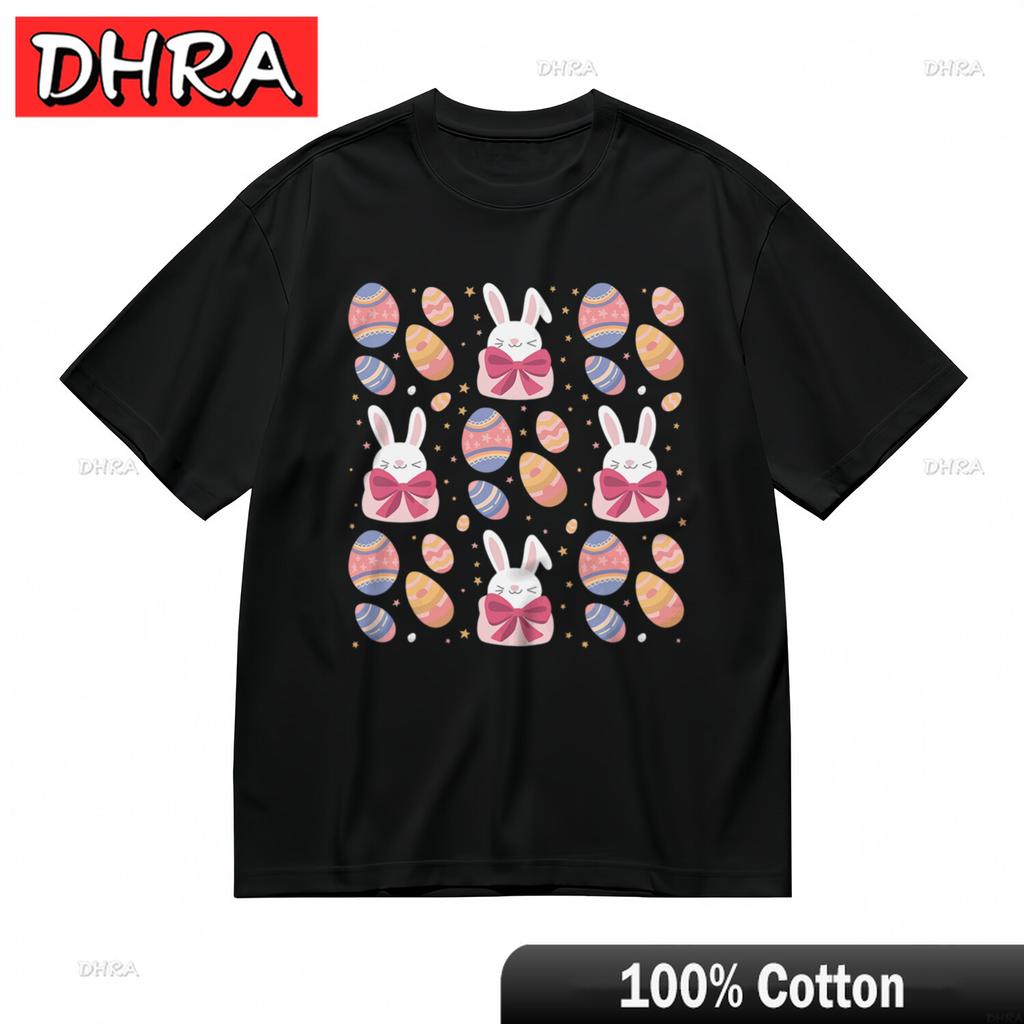 Womens Slight Stretch TShirt Colorful Rabbit Bow Tie Floral Pattern Tee TShirts for Anniversary Gift TShirt Women Boyfriend