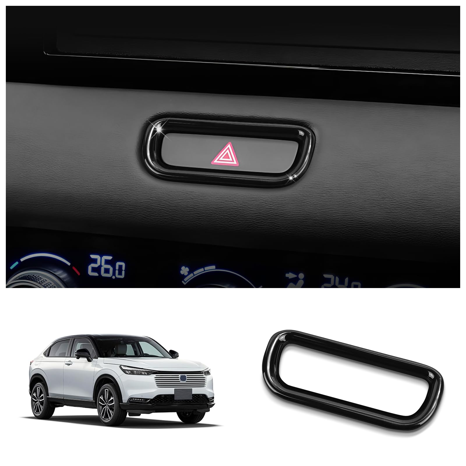 

Hazard Lamp Button Cover SANQUUQOO New Vezel VEZEL RV3 RV4 RV5 RV6 Interior Panel чёрный