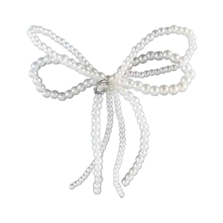 Bowknot Charm for Jewelry Making DIYs Craft Supplies Pearl Bows Shoe Buckle Decors