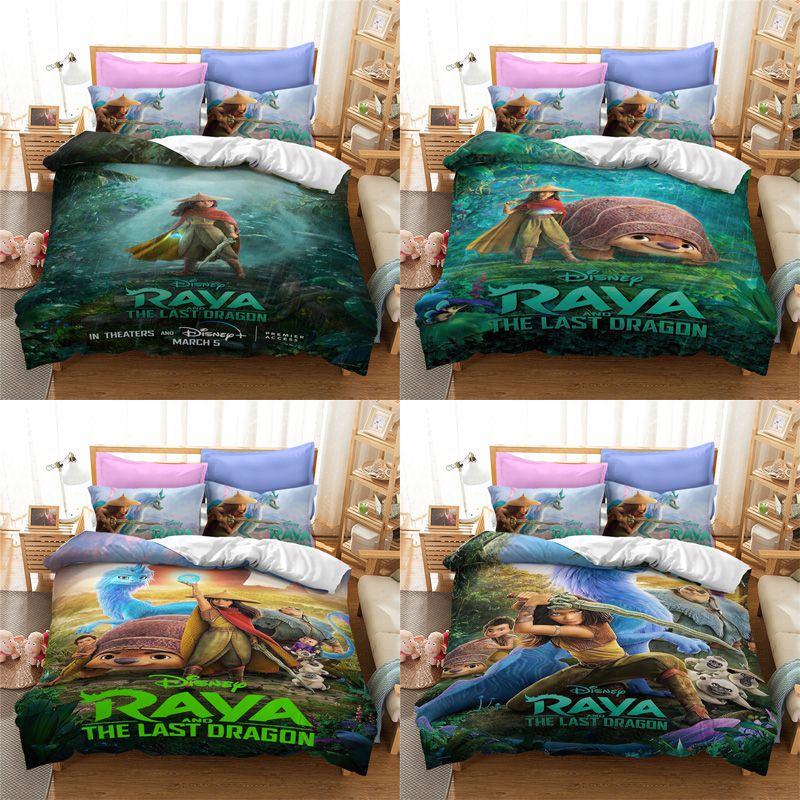 Luxurious Raya And The Last Dragon Bedding Set With Beautiful 3d Printed Design