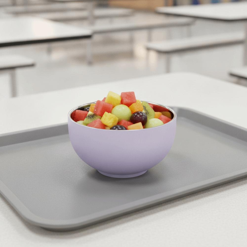 304 Stainless Steel Candy-Colored Kids Rice Bowl Heat-Resistant Soup Bowl School Canteen