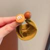 Solid Color Beaded Elastic Hair Ties - Non-Creasing Cute Headwear for Women