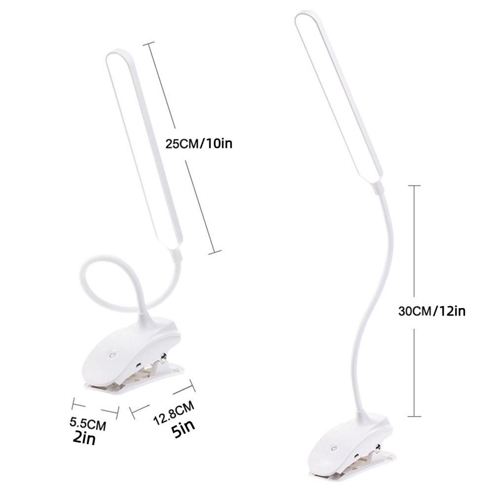 with Clip LED Reading Light USB Rechargeable Book Lights Night Bed Lamp  For Night Lighting
