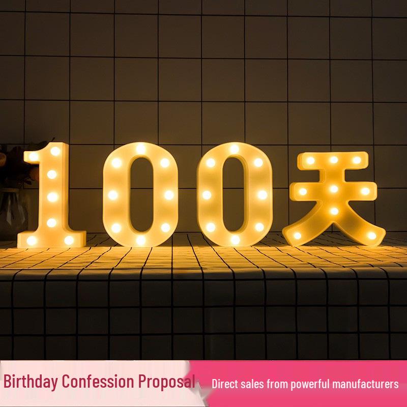LED Letter Lights: Surprise Birthday, Proposal & Party Decoration