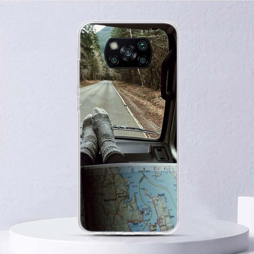 World Map Travel Plans Soft Case For Xiaomi Poco X7 X6 X5 X4 X3 Nfc F7 Ultra F6 F5 Pro Phone Cover F4 Gt F3 M5S M4 M3 M5 M6 Coqu