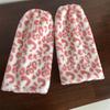 Fashion Furry Leg Warmers for Women and Teen Girl Leopard Colorful Plush Boot Covers Socks for Winter Comfort Streetwear