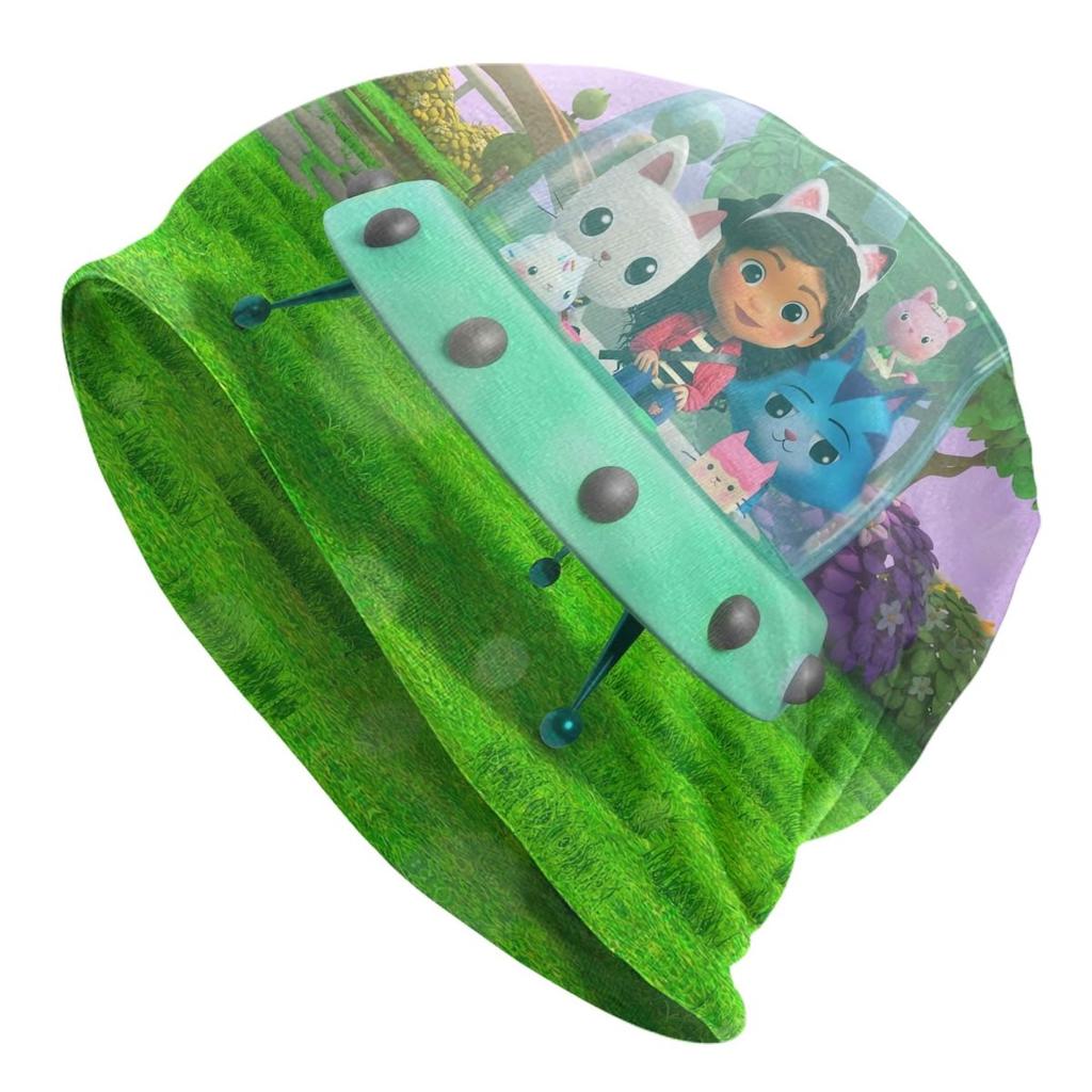 Gabbys Dollhouses Cartoon Skullies Beanies Hats Cute Fashion Unisex Outdoor Cap Warm Head Wrap Bonnet Hat