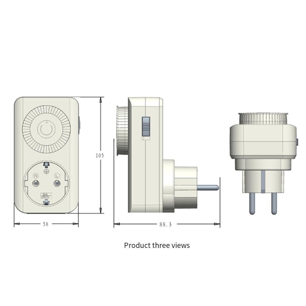 Mechanical Timer Switch for Automatic Power Off Countdown from 15 Minutes To 9 Hours Energy Saving Socket AC 230V