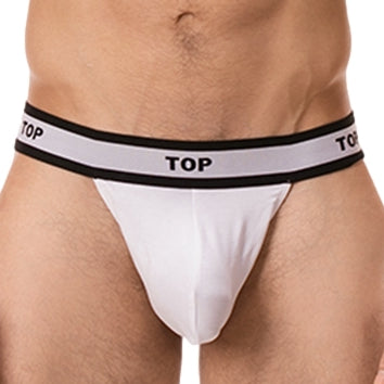 White Cache-sex Top String - Barcode Berlin - String