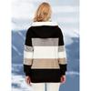 Elegant Fleece-Lined Hooded Jacket with Zip Pockets for Fall/Winter