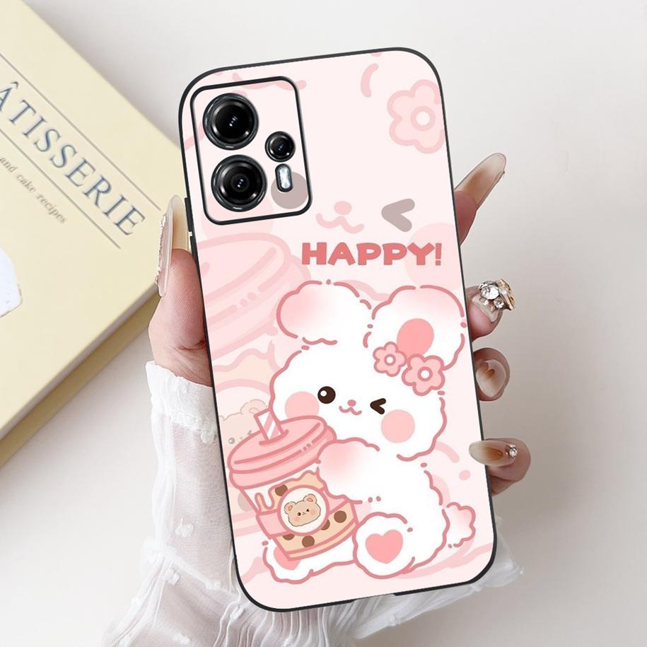 For Motorola Moto G13 G23 Case Lovely Panda Daisy Painted Cover Soft Silicone Phone Case For Moto G23 G 13 MotoG13 MotoG23 Coque