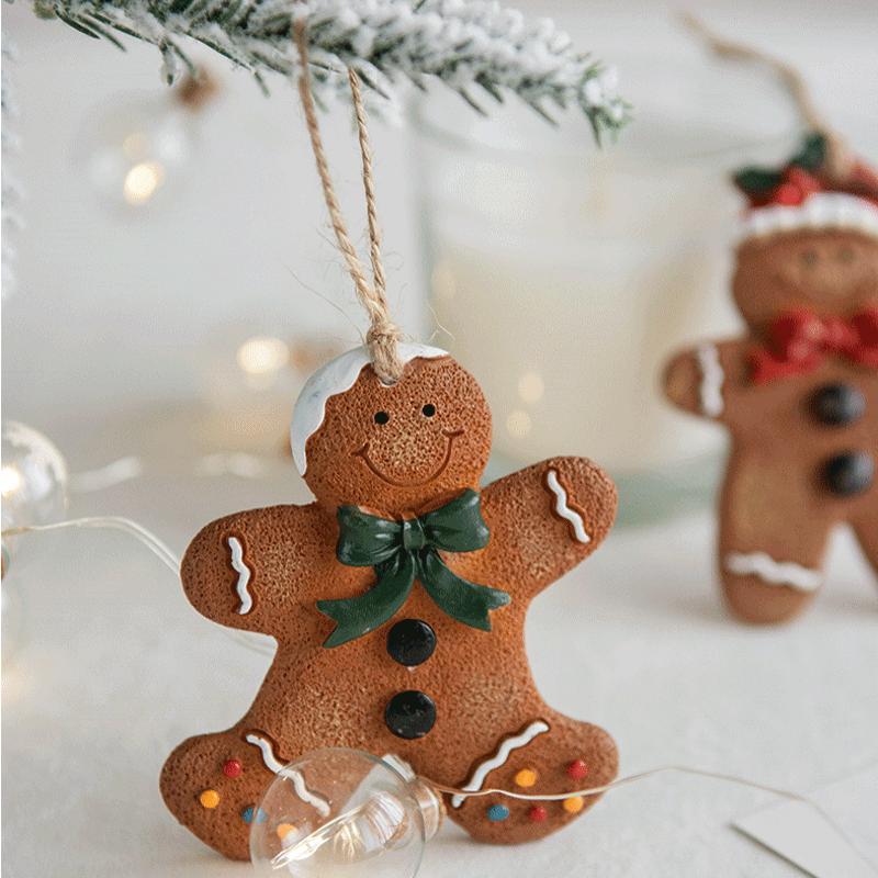 Christmas Resin Gingerbread Man Pendant