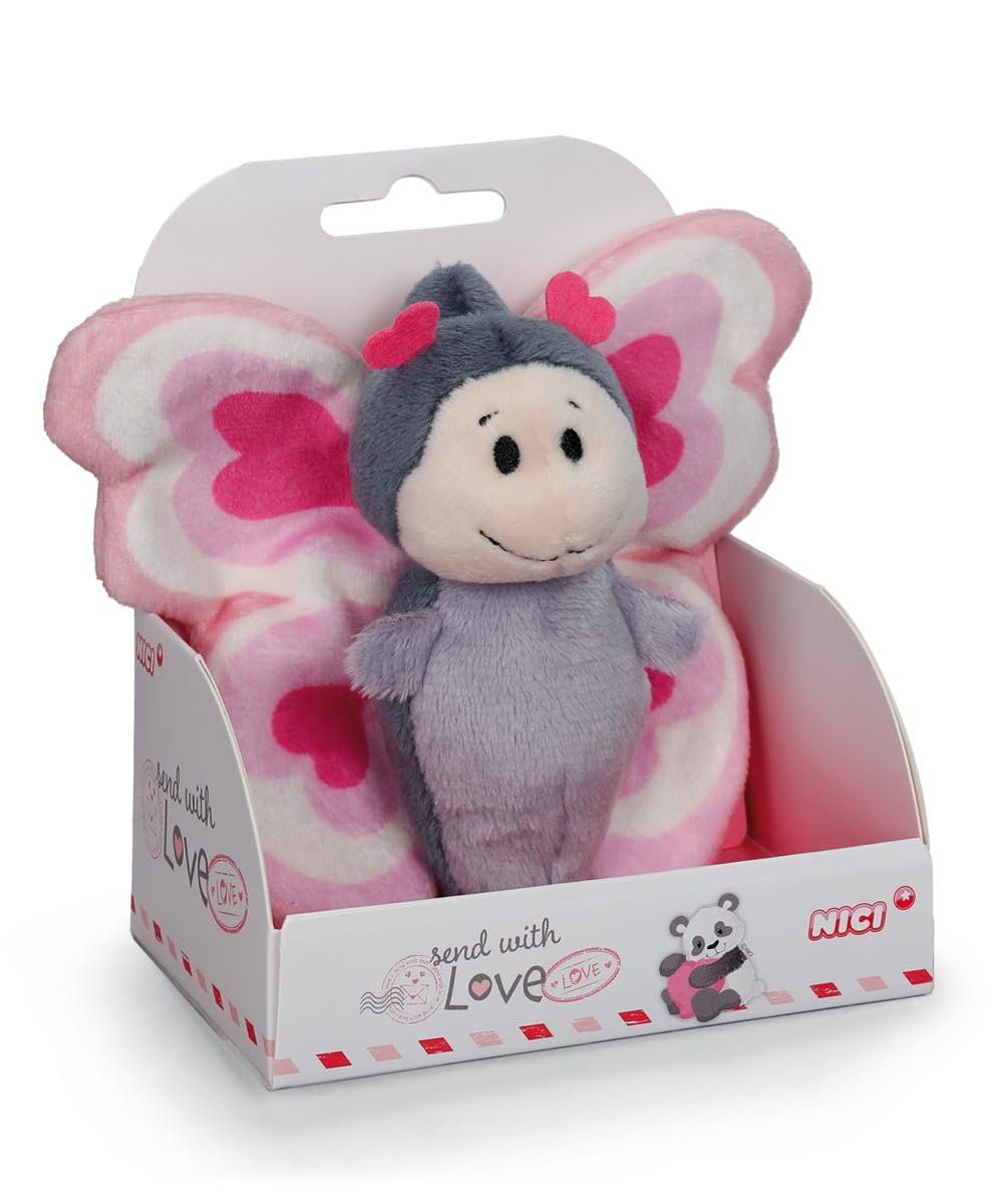 NICI Love25 Любовная Бабочка 10см Плюшевая Игрушка в Коробке розовый