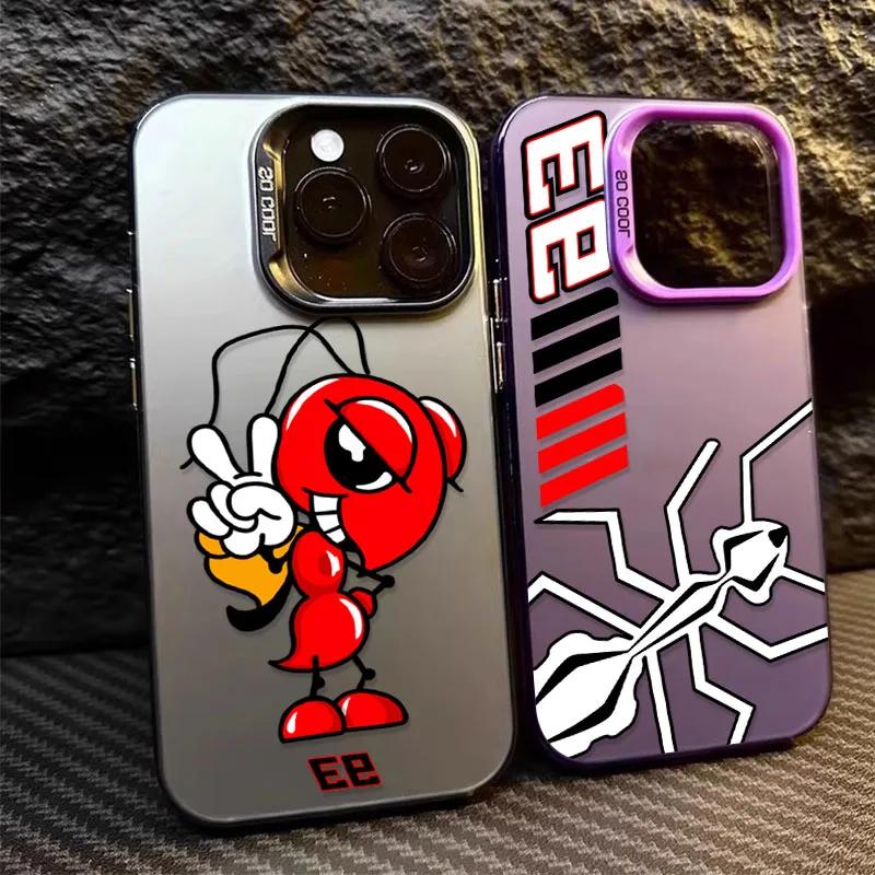 

Motorcycle Marquezs 93 Plating Case for iPhone 16 16E 15 14 13 12 11 Pro Max XS X XR Plus 8 7 SE 2020 Shockproof Matte PC Cover For iPhone X XS