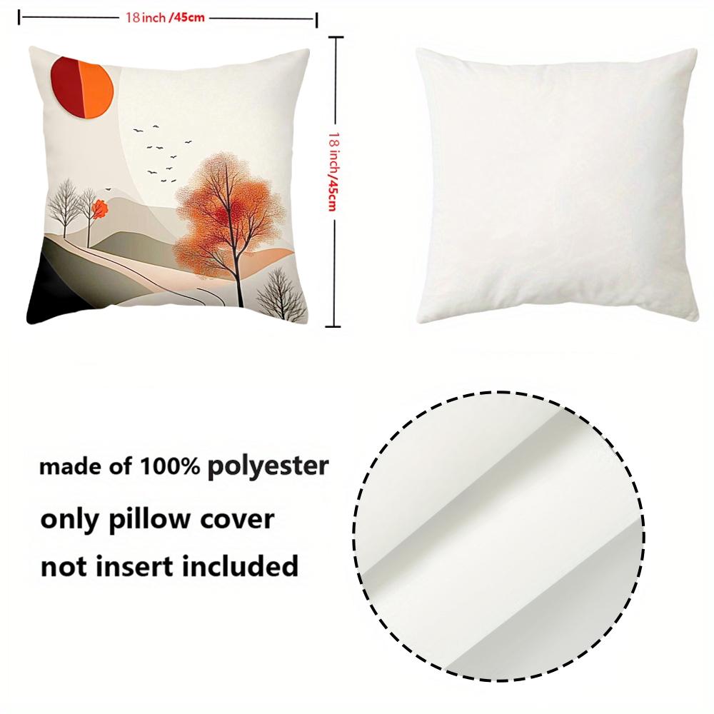 Autumn Landscape Pillow Covers Stylish Home Decor Polyester pillowcase, sofa decorative cushion cov Headboard Pillow