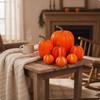 7 Pieces Foam Pumpkins Realistic Artificial Pumpkin Set Faux