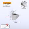 Zinc Alloy F-Shaped Glass Clip: Bathroom/Kitchen Shelf Support Bracket