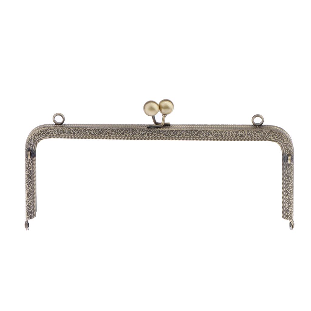 ceng-AIO Square Silver Purse Bag Metal Frame Kiss Clasp Lock Clip Bags Making DIY Craft ceng-AIO Square Silver Purse Bag Metal Frame Kiss Clasp Lock Clip Bags Making DIY Craft