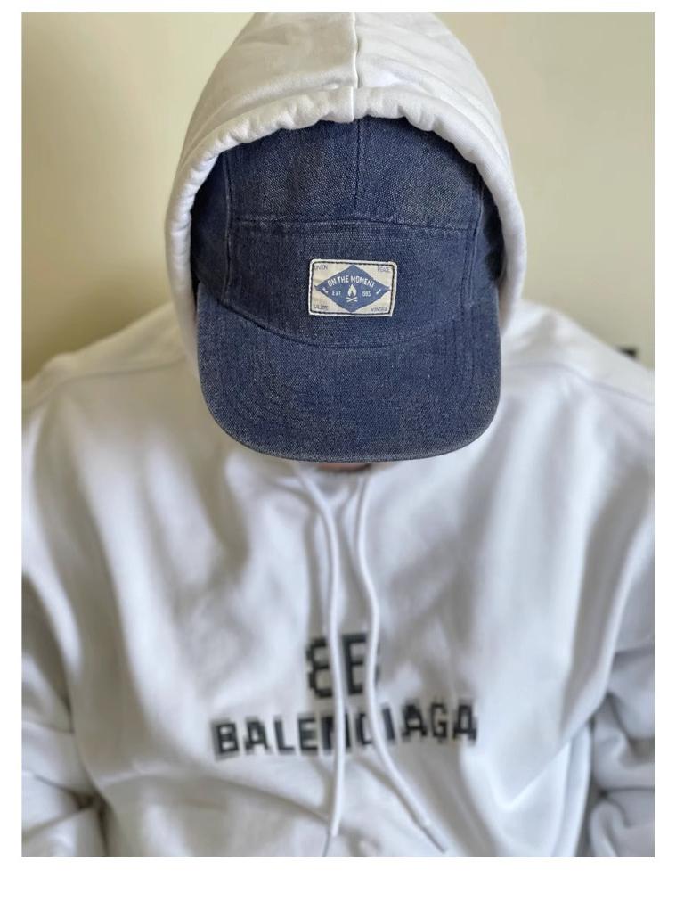 22SS Vintage Mountain Five-Panel Cap: American Heavyweight Washed, Soft Top, Flat Brim, Duckbill Style Japanese Baseball Hat