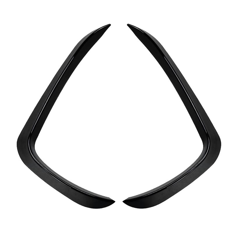 

Car Front Bumper Lip Side Spoiler Fog Lamp Frames Cover For BMW X5 F15 M Sport 2014-2018 Parts Body Kit Splitter Gloss Black