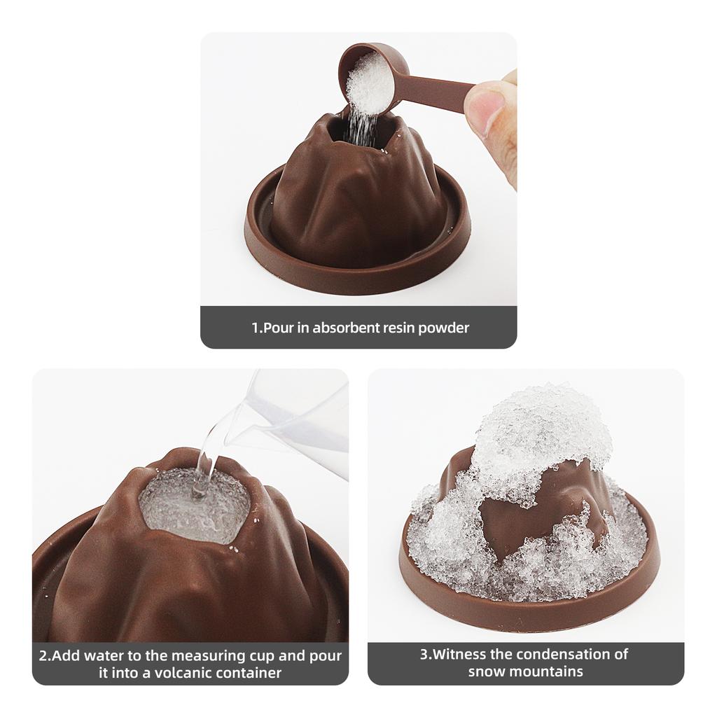 Volcano Eruption Diy Scientific Experiment Set, Children'S Toy, Snow Mountain Science And Education Small Production