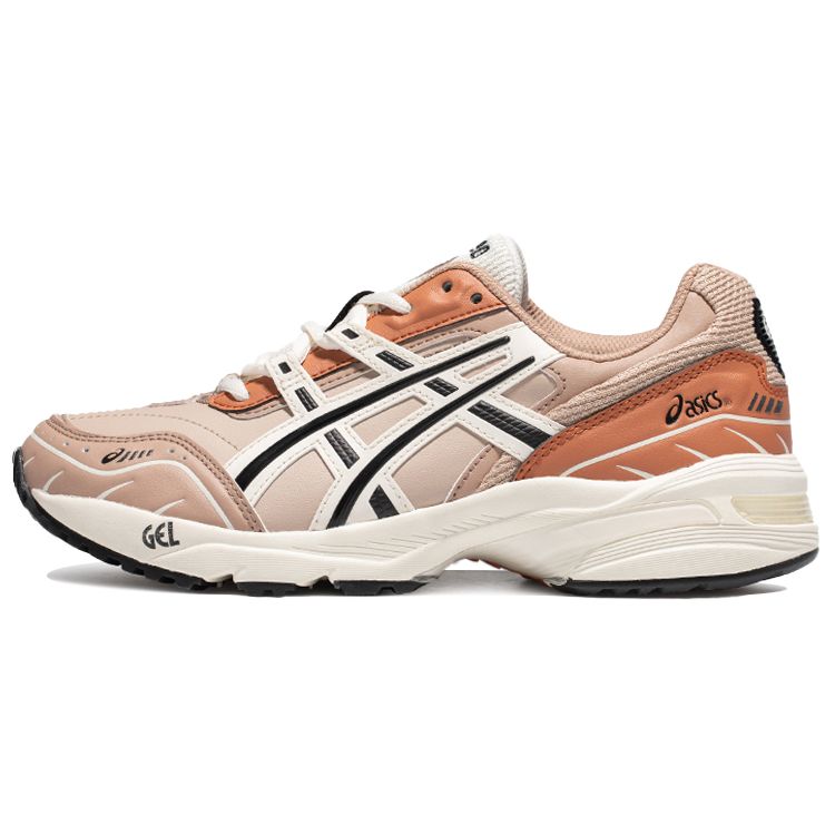 Asics Gel-1090 V1 Fabric Synthetic Leather Fashion Trend Retro Sports Low-Top Lifestyle Casual Shoes Unisex Sneaker Coral-Pink 1203A243-200