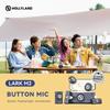 Hollyland Lark M2 Wireless Microphone, 48kHz/24bit Studio Sound, 300m Range, 40H Battery, Noise Cancellation, Magnetic Clip, for Camera Phone Vlog
