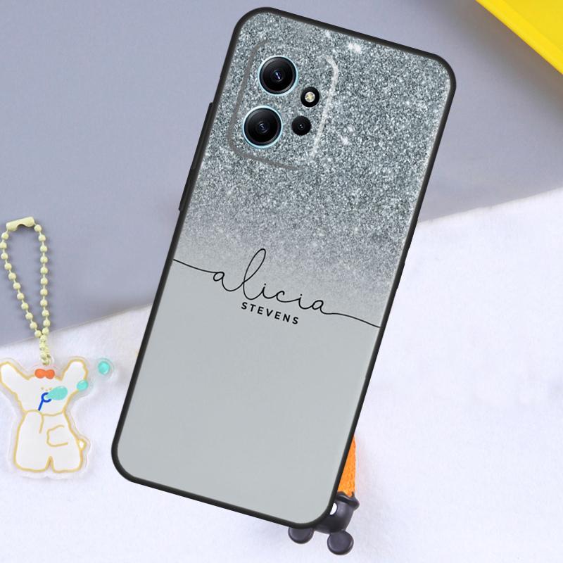 

Personalised Initials Custom Glitter For Xiaomi Redmi 12 9C 10C 12C 13C Case For Redmi Note 12 Pro 11 8 9 10 Pro 9S 10S 11S 12S Redmi Note 12 Pro 4G