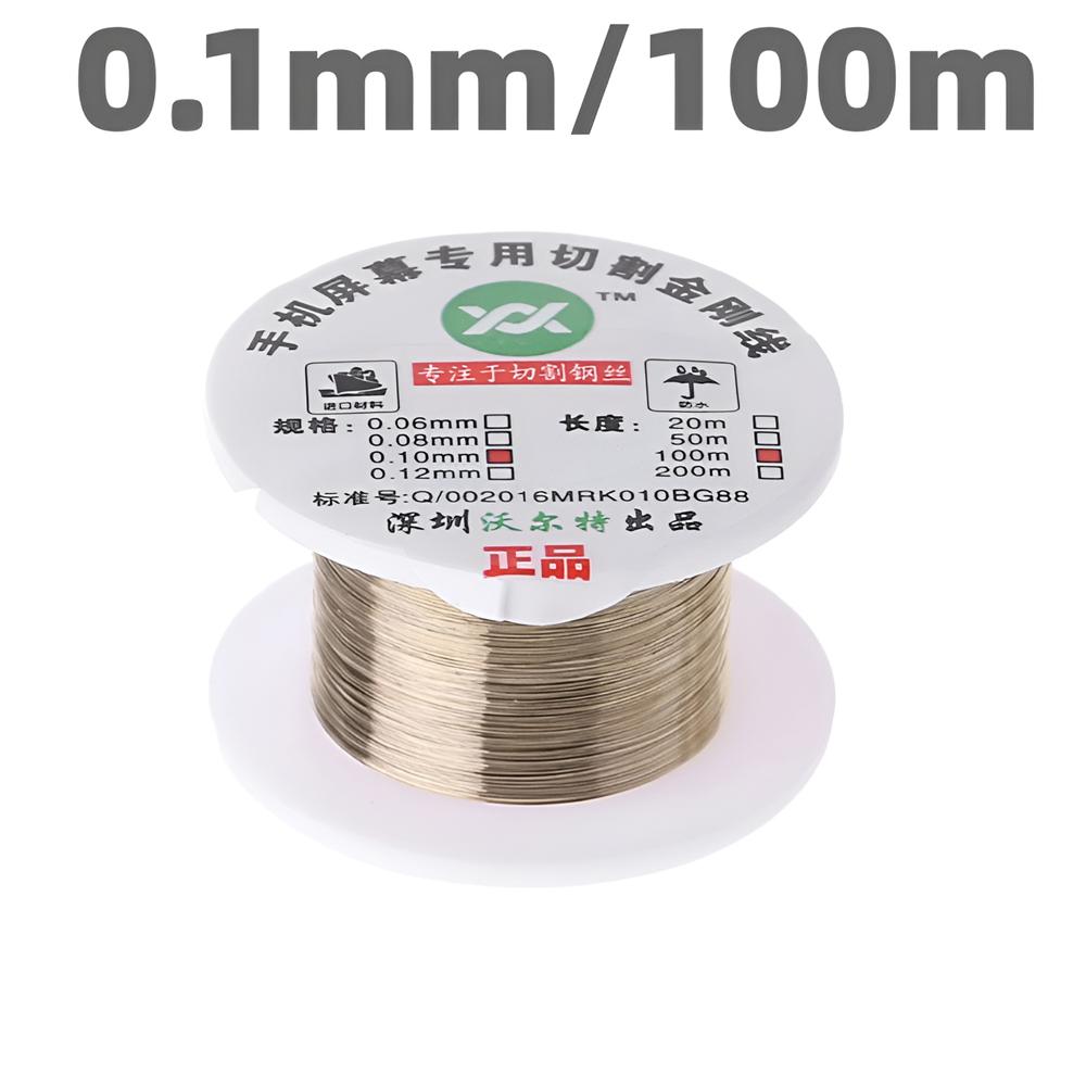 

100M/500M 0,03 0,1 мм легированная сталь молибденовая линия резки ЖК-экран разделение алмазная проволока инструменты для ремонта телефонов