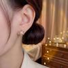Elegant Zirconia Snowflake Stud Earrings – Sparkling High-End Holiday Jewelry for Women