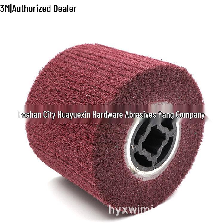 Red 120x100 Brushed Wheel Scouring Pad for Metal Polishing and Brushing