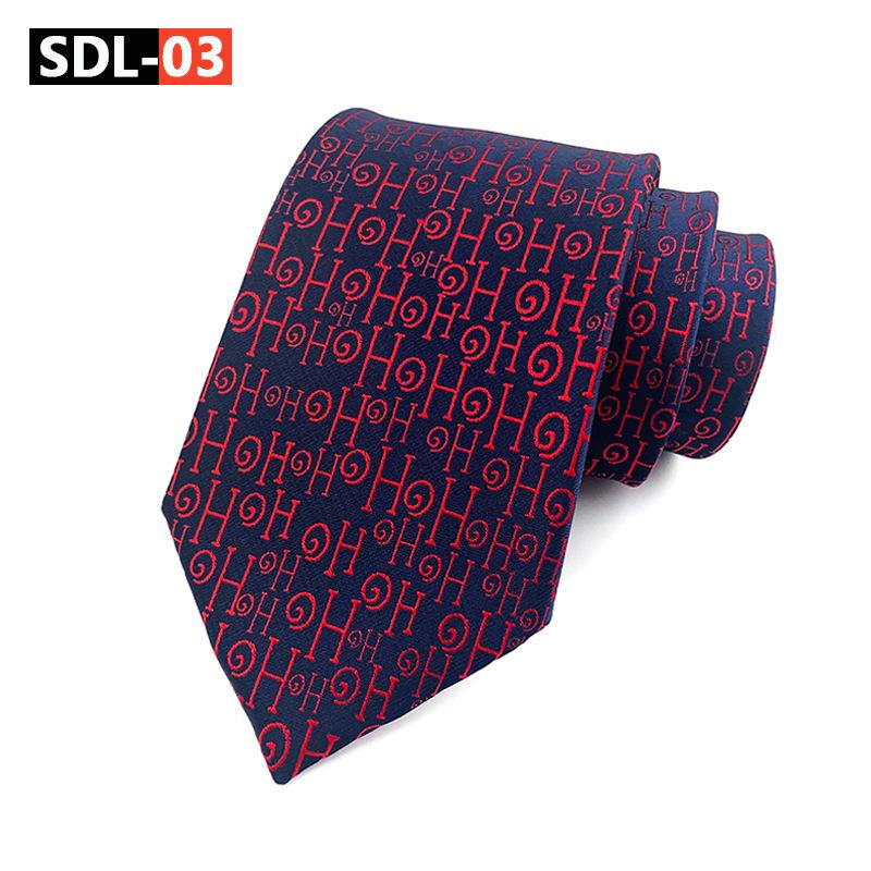 High Density Christmas Tie Wedding Groom Tie Festive Holiday Tie