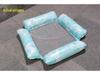Inflatable Mesh Lounge Chair: Four-Tube Floating Hammock with Striped Foldable Design for Water Recreation