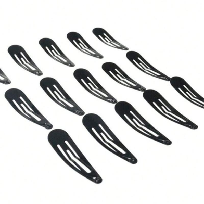 20/40 Pcs Black Hair Clips 2Inch Adults Children Hair Accessories Hair Tools Clip Decorative Women Metal Snap Barrettes