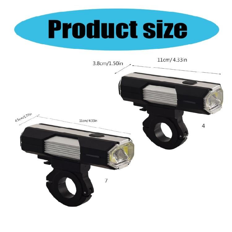 Waterproofs Bike Headlight 6 Light Modes Bright Front Bicycles Light Night Cycling Bike Light for Mountain Cycling
