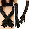 1pair Elegant Women Lace Gloves Weddings Short Gloves Elegant Flowers Gloves for Bridal Accessories