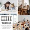 10Pcs Premium Plastic Loose Leaf Binder Snap Rings Smooth Polished Surface Four-Hole Segmented File Binder for Office School