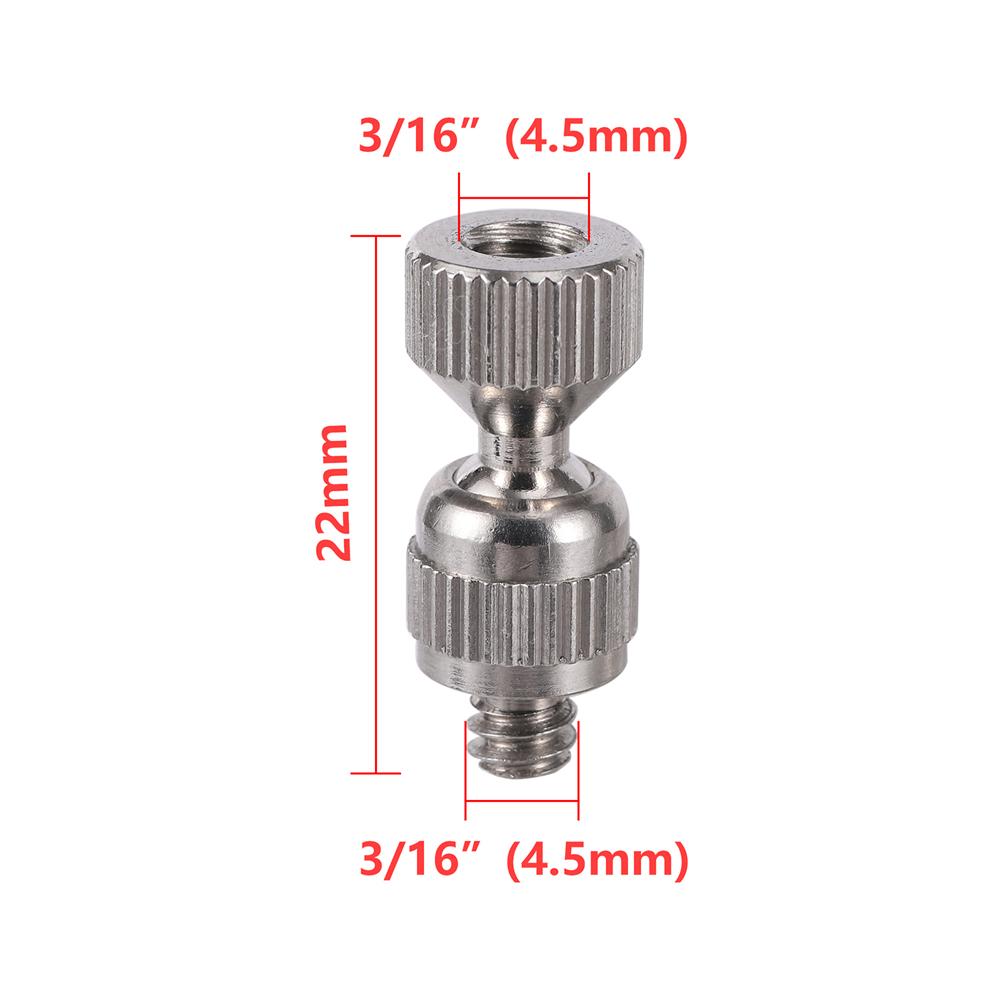 0.3/0.4/0.5/0.6mm Low Pressure Mist Nozzle and Direction Adjustable Nozzle Seat Garden Atomization Humidification Sprayer Head