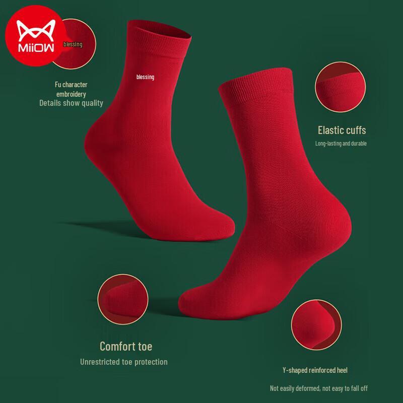 Mao Ren Men's Auspicious Red Underwear
