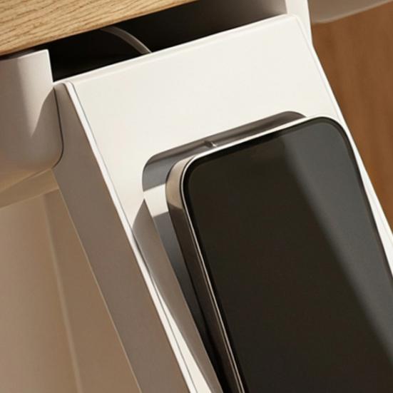 Phone Storage Box under Desk Holder, 3D Printed Hidden Smartphone Container for Concentration Helper Work Office Home Desk, Universal Flip Up