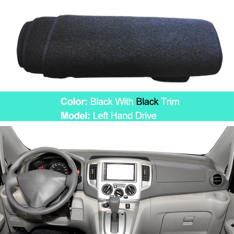 For Nissan NV200 2010 - 2018 LHD RHD 2 Layers Car Dashboard Cover Carpet Cape Rug Pad Carpet Dashmat Sun Shade Pad 2017 2016