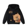 Autumn 3-12Y Cartoon Cute Capybara Print Children's Hooded Hoodies Casual Fashionable Comfortable Boy Girl Sweatshirt Pullover