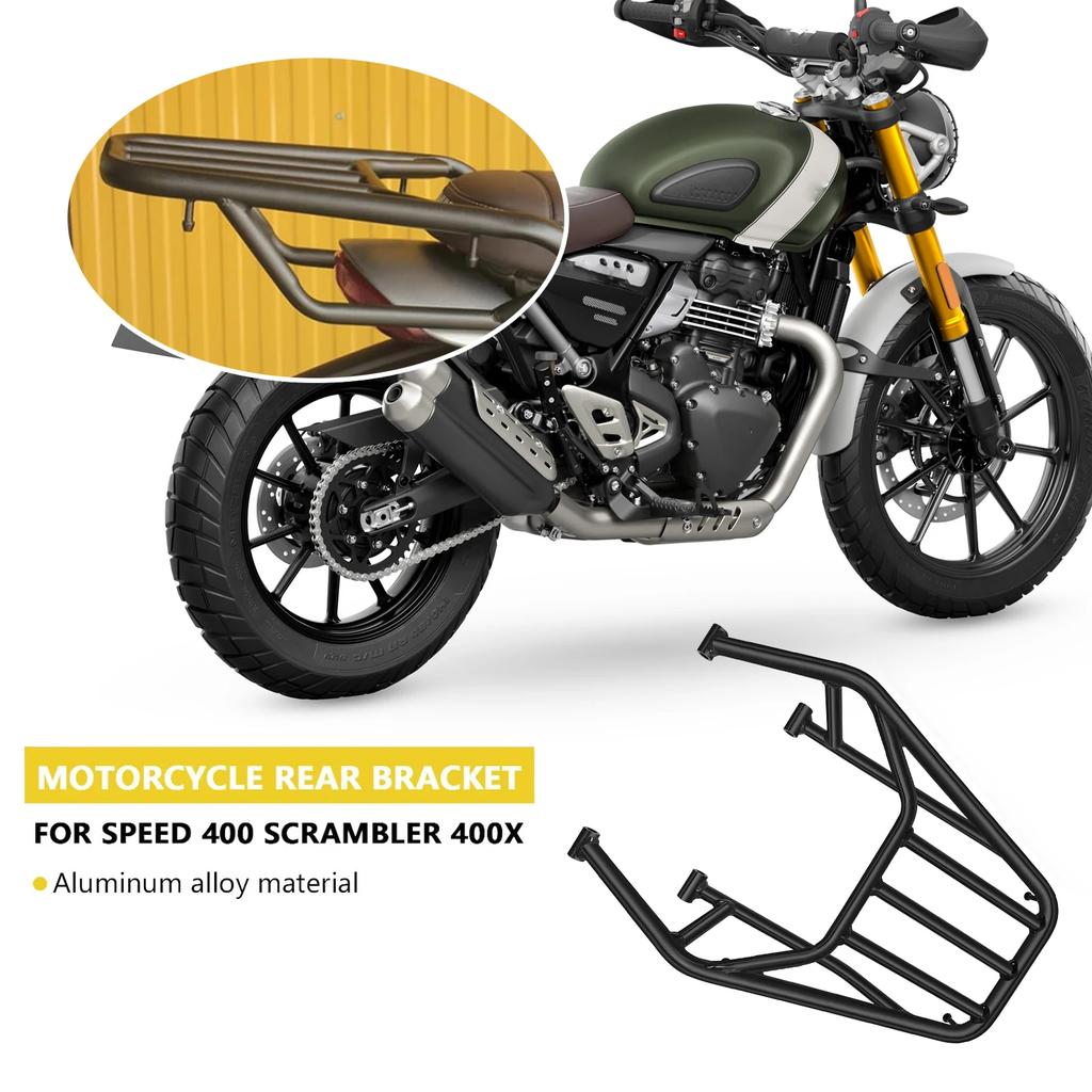 Für Scrambler400 X Speed400 scrambler 400x speed 400 2024-2025 Motorrad Gepäckträger hinten Heck-Stauraum Heck-Gepäckträger