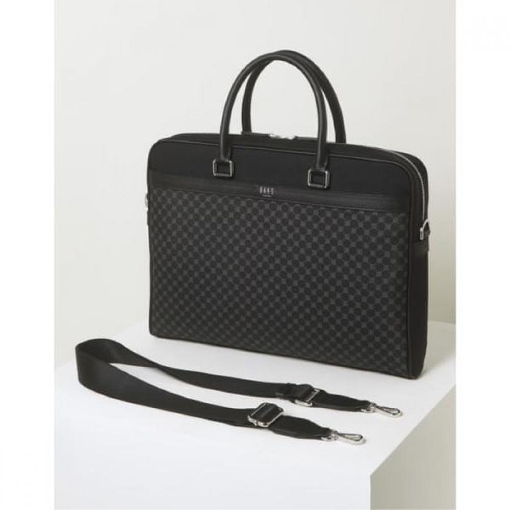 Daks Nylon Briefcase  Fits 15 Inch Laptop  Black Dd Pattern Dbba5f591bk