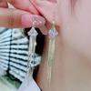 Long Tassel Geometric Earrings Exude a Goddess Like Atmosphere and a Sense of Luxury. Earhook Accessories Enhance Facial Slimming with Earrings