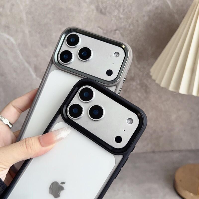 Clear Acrylic Phone Case With Large Camera Cutout IPhone 17 Pro Max 16 Plus 15 14 Full Coverage Protective Cover