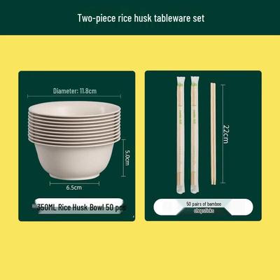 ZISIZ Eco-Friendly Disposable Dinnerware Set