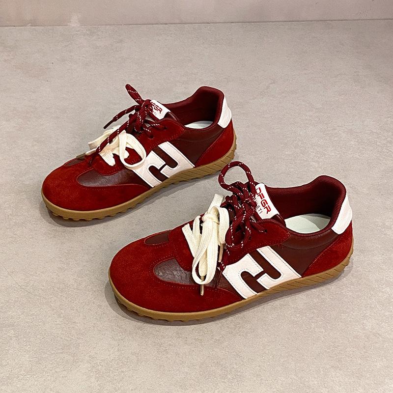 American retro German training shoes women's 2025 summer new color matching Forrest Gump shoes women's platform versatile casual sports shoes women